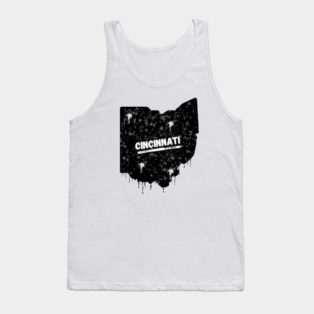 Cincinnati Ohio Graffiti Tank Top by Official Friends Fanatic